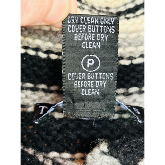 The Wrights Womens Medium Striped Button Up Sweater Cardigan • Pockets Knit - Picture 11 of 12